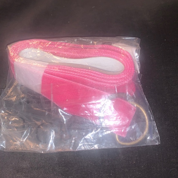 J. Crew dark pink velvet belt. NIB